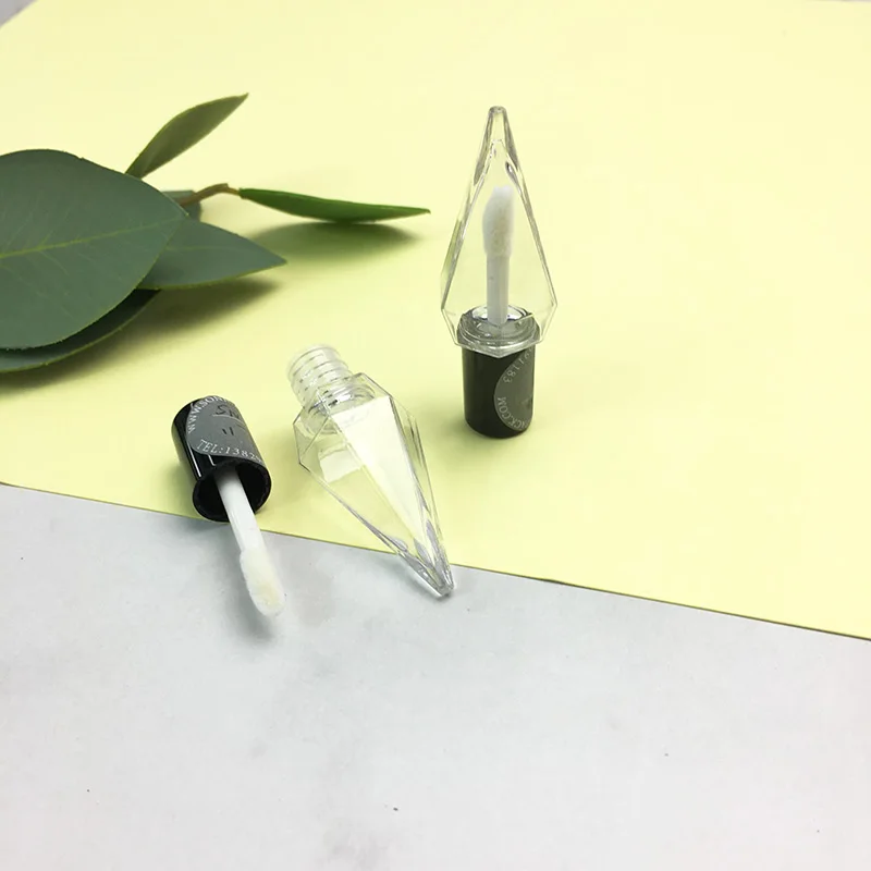 MINI plastic lip gloss pigment glitter containers empty small lip gloss tube cosmetic acrylic clear white lip gloss container