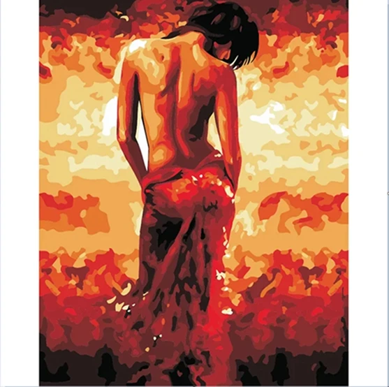 Nude Paintings Girl Naked Canvas Painting Home Wall Art  Couple  Pop Art Relaxing Style for bedroom decoration Nordic style