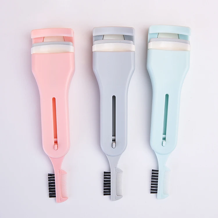 Lameila Best press type plastic eyelash curlers and lash care products  guangdong eyelash curler with eyebrow lash comb