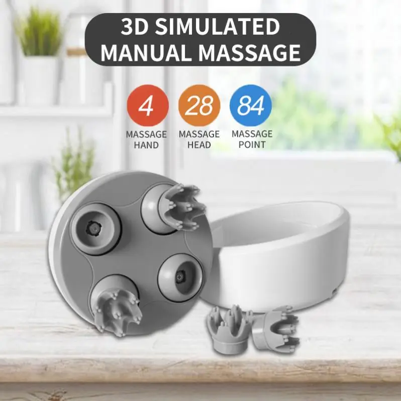 GESSW068 Massage Brush Head Silicone Comb Electric For Body Vibrating Growth Claw With Octopus In Hair