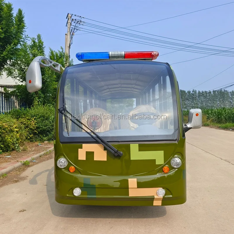 17-местный Электрический экскурсионный автобус патрульная машина безопасности кампуса веер цветной четырехколесный