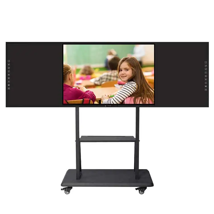 Electronic teaching 4k Smart Electronic Chalk Blackboard With Android And Windows Os For School Classroom