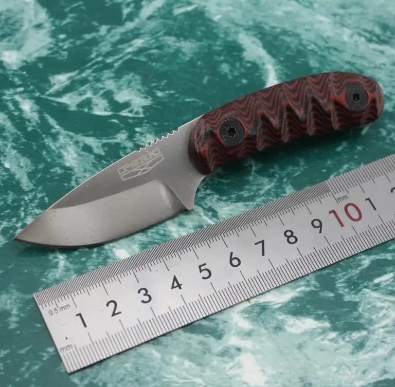 Candiru outdoor Camping tactical small mini fixed knife D2 steel G10/Micarta handle small Neck Knife Gift Edc Tool Knives