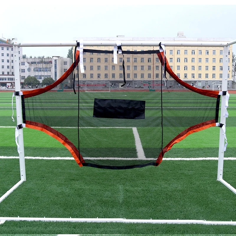 Training Equipment Professional Sale Mesh Ropes Kids Foldable 8X24 Portable Post Shot Rebound Target Soccer Football Goal Nets