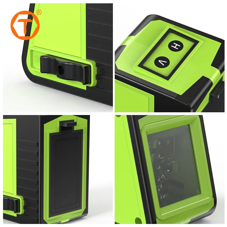 outdoor 3d portable mini laser level meter tool green light cross laser level measurement for construction