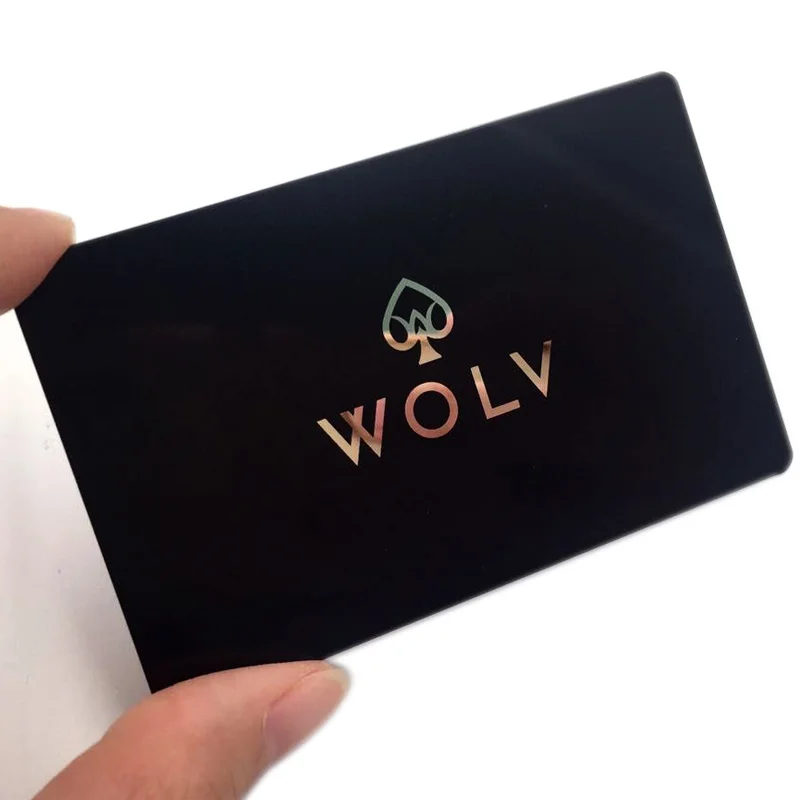 MDT metal card blanks plated matt gold colors