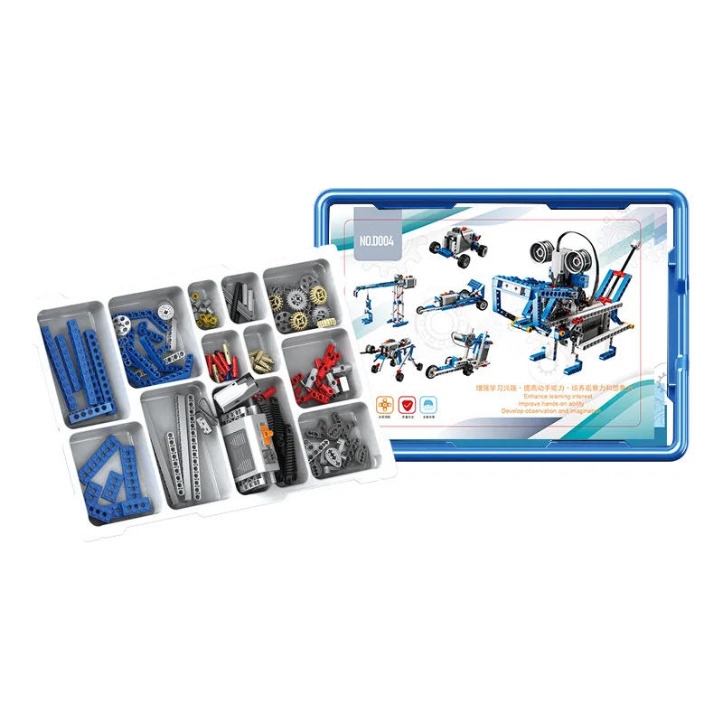 395+pcs Scientific Engineering Toys Smart Robot Programable Build Block Set Mechanical Children Technical Educational STEM Toy