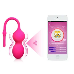 Amazon Top Selling Silicone Vagina Exercises Woman Sex Toys Remote Control app love Eggs Vibrator Kegel Balls