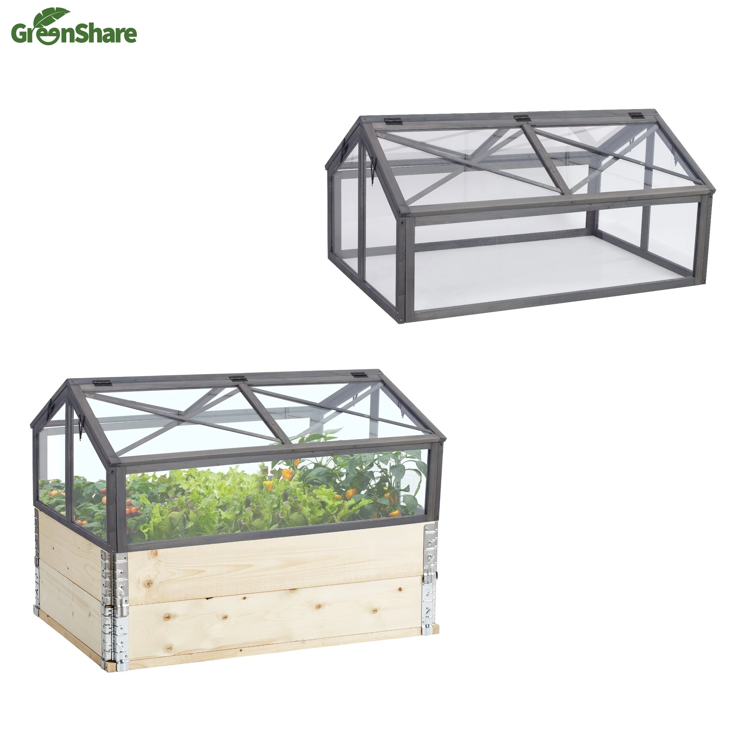 Mini Wooden Balcony Mini Garden Frost-resistant Grow Your Own  Greenhouse Warmhouse Plastic L120xW80cm NEW 2020