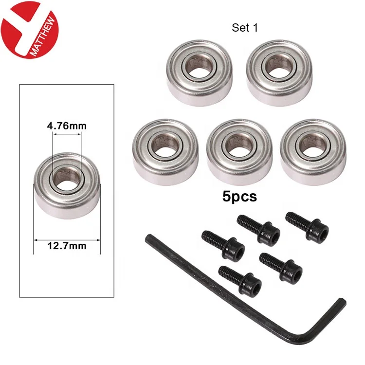 Стальные шарикоподшипники разного размера, фрезы, подшипники для замены