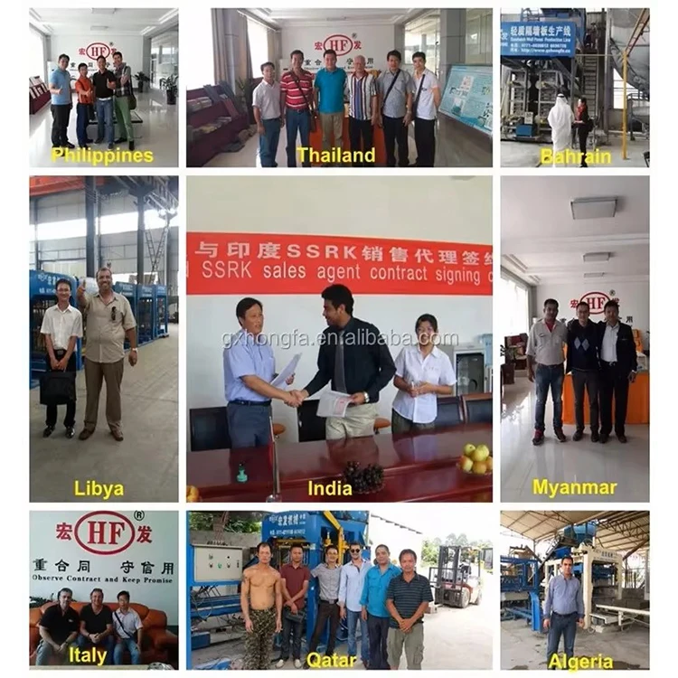 QT4-30 Hydraulic Pressure Hollow Bricks Making Machine Produces Hydroform Cement Bricks Brick Production Line