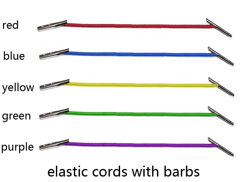 1mm 2mm 3mm elastic cord with metal bar end