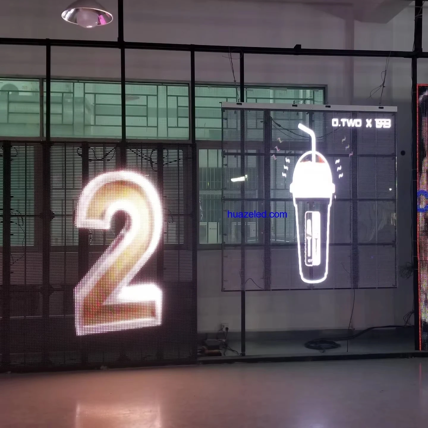 New Technology  High Transparency Ultra-light and Thin Outdoor Indoor Transparent LED Crystal Film Screen