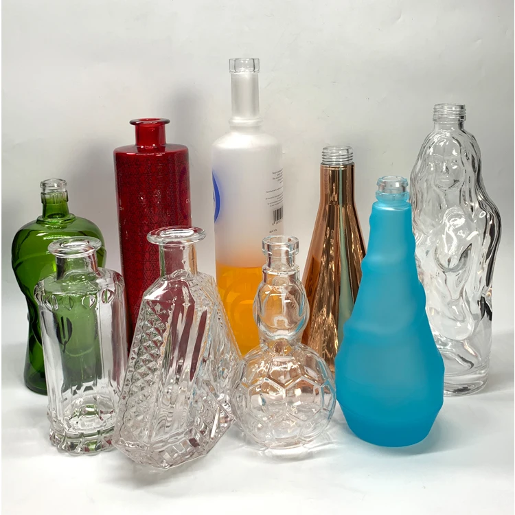 Professional glass bottle Supplier exquisite design empty  glass bottles 750ml garrafa de vidro.