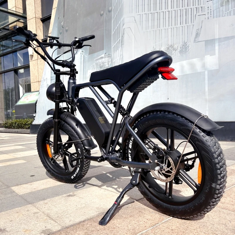 OUXI H9 Electric Bicycle 1000w with Pedal Assist System Retro 250w Fat Tire Electric dirt Bike 48v Ebike Mountain H9 for USA EU
