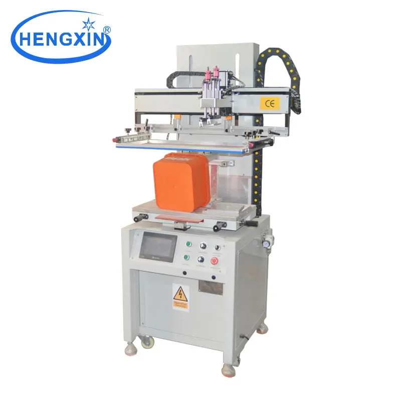 S-3050 flat  screen printer with  servo motor for gas can beer crate rubbish can garbage can trash print with 360 rotary