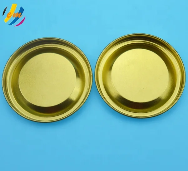 Good Quality Tinplate Plug Metal Cover Bottom for Cylinder Cardboard Tube Packaging