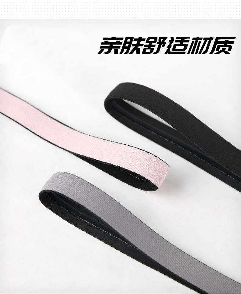Solid Color Skin-friendly Man Running Fitness Yoga Outdoor Silicone Hair Strip Sweat Guide Elastic Sports Headband