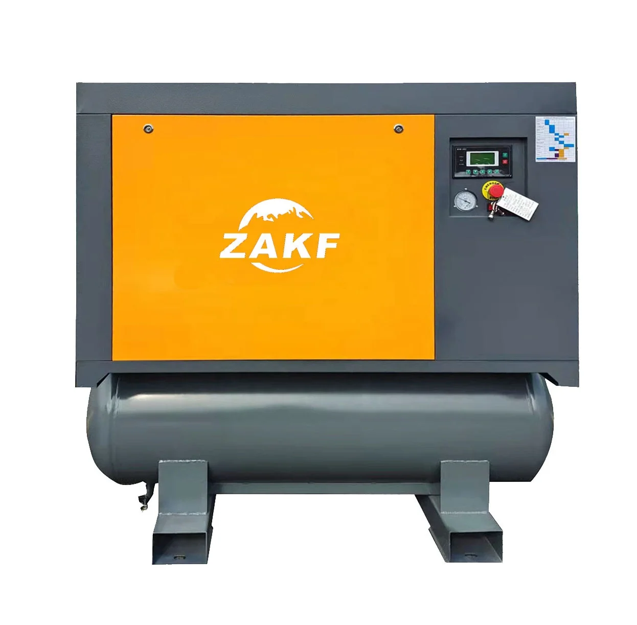 ZAKF AKH-15A 11kw 15hp Laser Cutter Compressor All In 1 Compressor With Air Tank And Dryer Machine 1.5MPa Screw Air Compressor