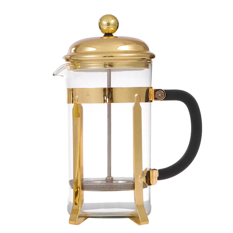 PP handle high boron glass Pyrex tea infuser tea maker Transparent coffee press