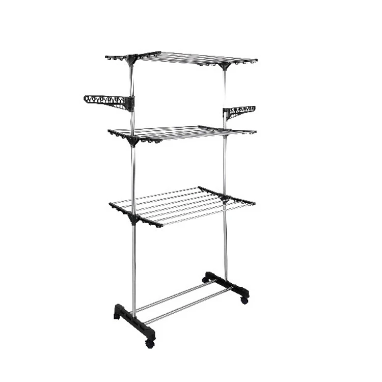 3 яруса для сушки одежды, складная вешалка для сушки белья