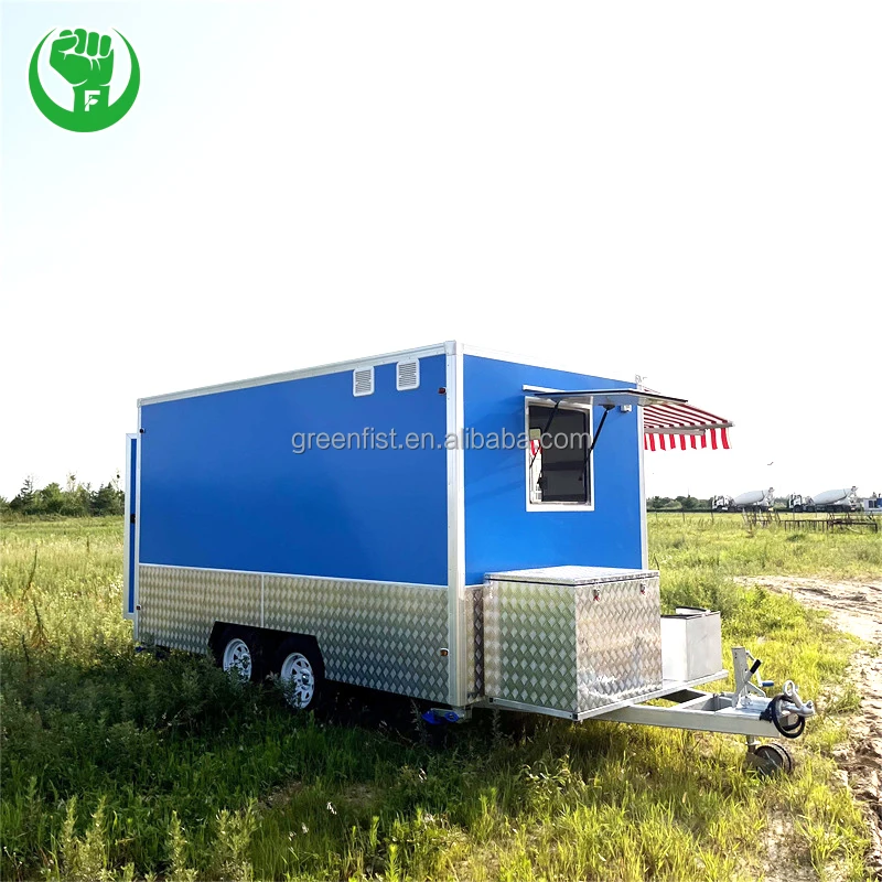 food truck with bbq smoker fried chicken food trailer manufacturer shawarma food cart