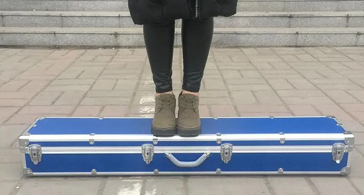 Customized Fishing Gear-clad Hard Shell Fishing Pole-clad Fishing Pole Box/Aluminum Storage Case