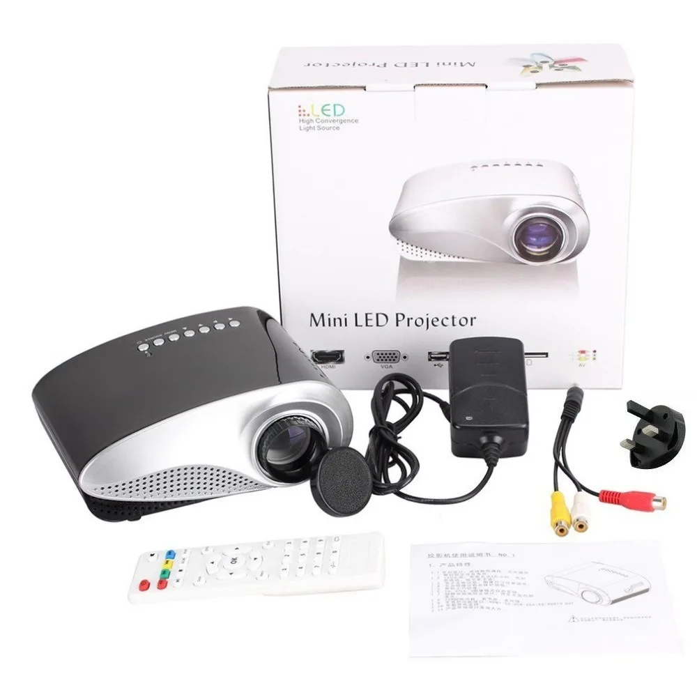 The newest cheap rd-802 portable home projector with HDMI TV interface LED mini projector RD802