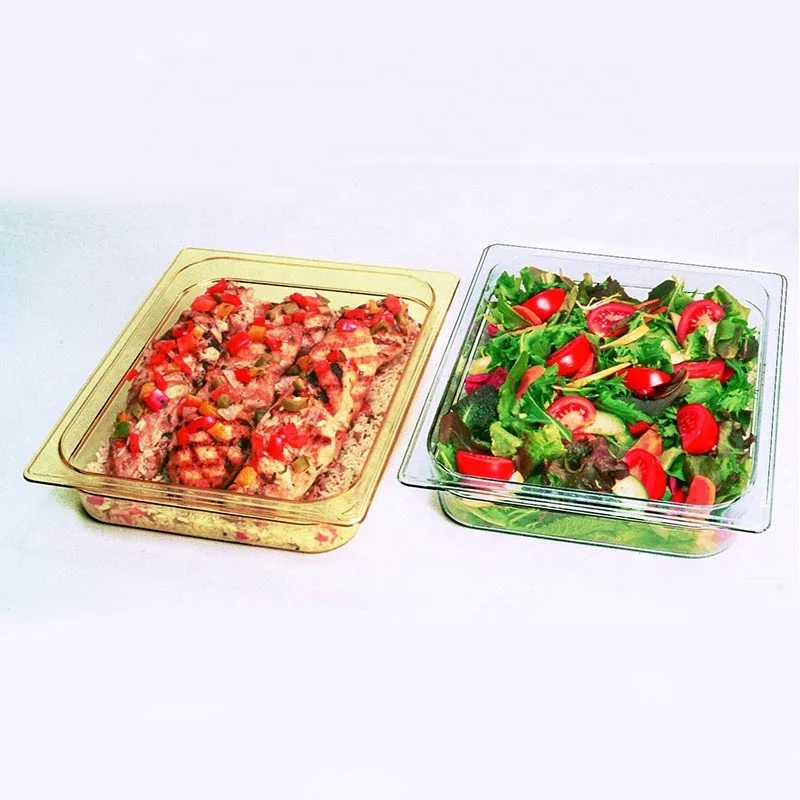 1/2 размер 4 дюйма прозрачная промышленная продукция Rubbermaid холодная пищевая вставка для гостиниц ресторанов