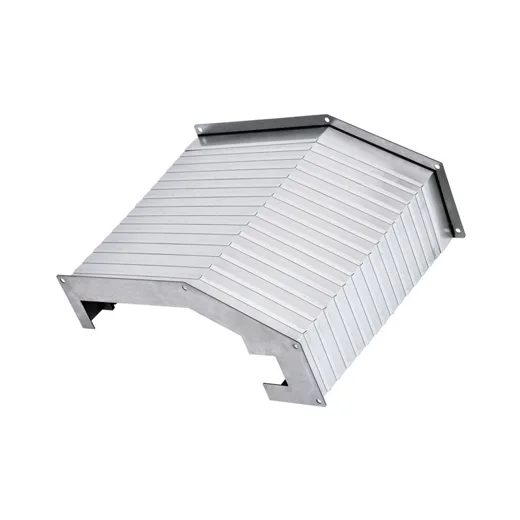 CNC Machine anti static low noise armor type bellow dual axis glued nylon PVC PU flat/slope type fin telescopic protect shield