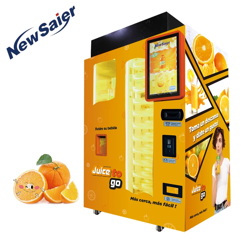 Manufacture Wholesale supermarket small fresh fruit juice vending machine Original and New
