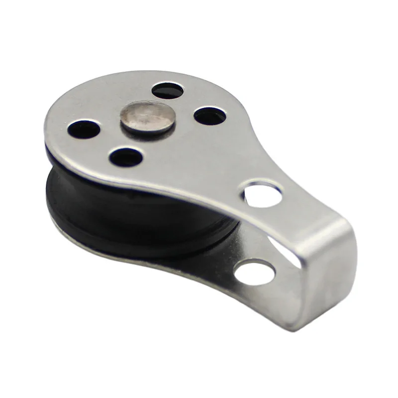 316 Stainless Steel Single Pulley Blocks Removable Pulley Nylon Pulley For Washing Line Sailing Boat Accessories