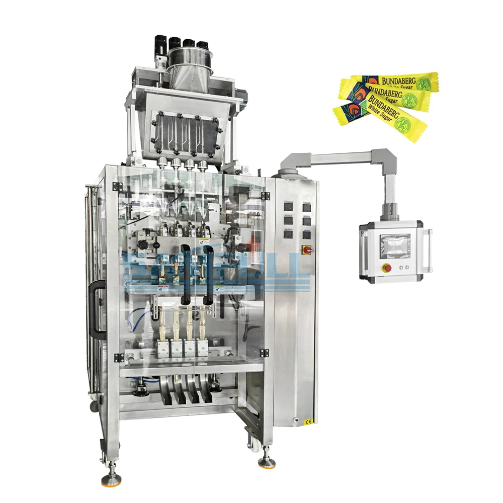 Automatic multi lane sugar salt mixed powder filling packing machine sugar stick packing machine