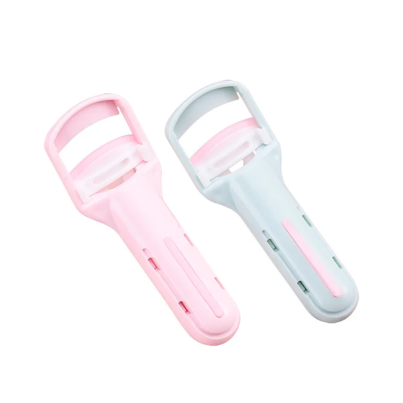 Biumart Makeup Tools Eyelash Curler Portable Press Type Eyelash Curler Not Pinch Eyelid Lash Curl Lasting False Eyelash Clip