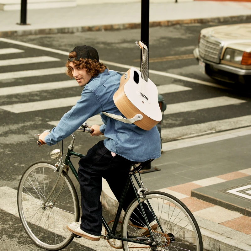 Take fire guitar BLUE LAVA Source Male/female Novice Beginner folk guitar travel 36 inches Take fire guitar BLUE LAVA Source Mal