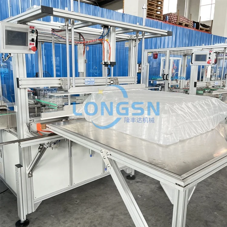 Full Automatic packer for empty pet bottles machines for plastic bottle bagging packaging machine