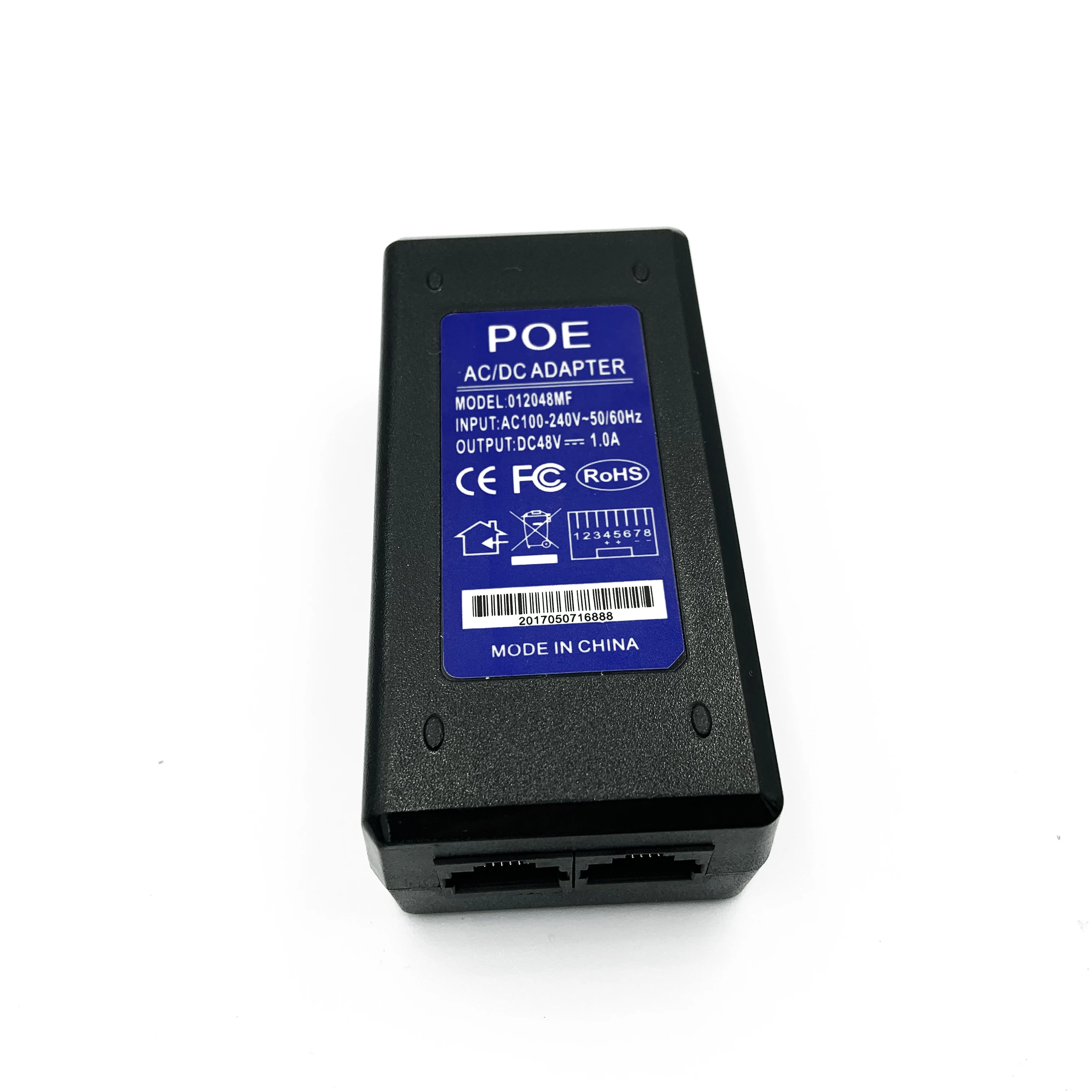 Промышленный настольный коммутатор PoE 48 В 1 А, Встроенный адаптер для Ip-телефона