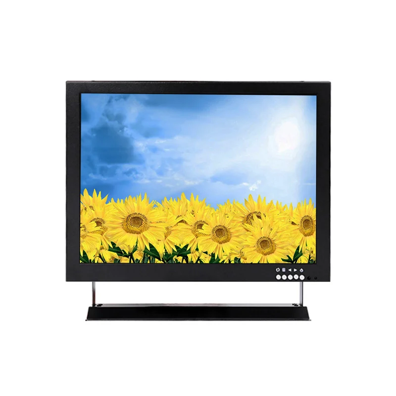 
12 inch bnc input lcd cctv monitor with black and white color optional 