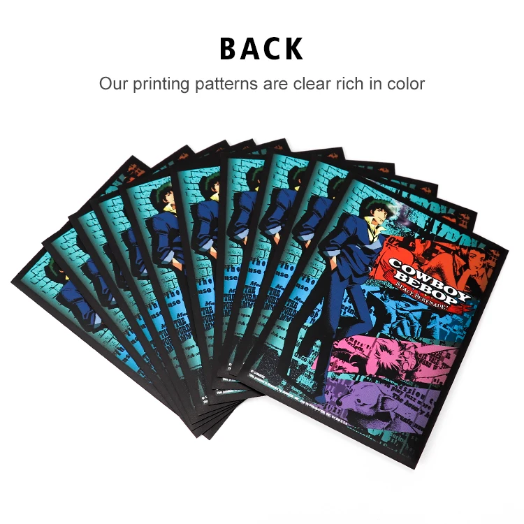 Matte Back Glossy Front CUSTOM TRADING CARD SLEEVES