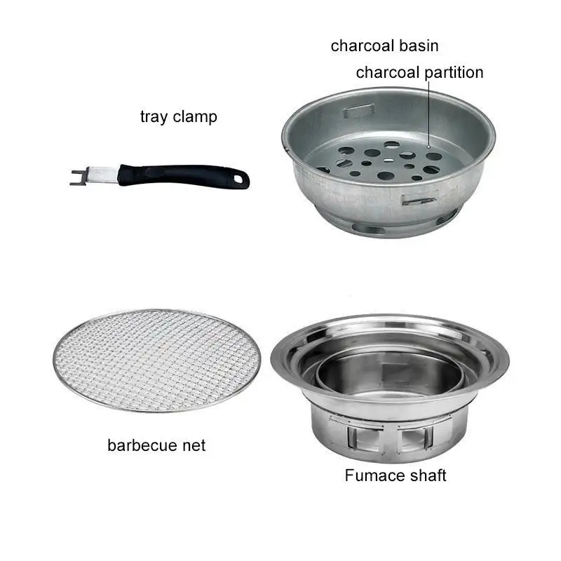 Factory wholesale cheap outdoor commercial grill kitchen party charcoal grill with tools set