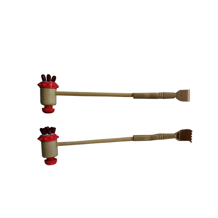 
Модный новый бамбуковый молоток с пластиковой головкой семь ногтей многофункциональная чесалка для спины массажный инструмент для зуда и царапин 