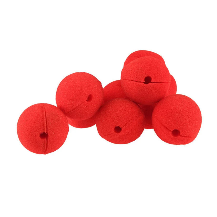 Circus Clown Halloween Christmas Custom Party Masquerade Decoration Party Accessories Red Ball Sponge Clown Nose Foam
