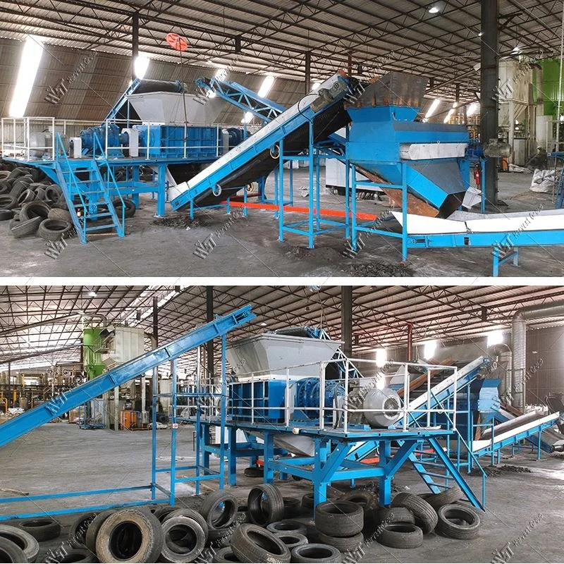 Automatic Waste Tire Granulator Machines Recycling Production Line Tire Powder Recycling tyre recycling plant cost