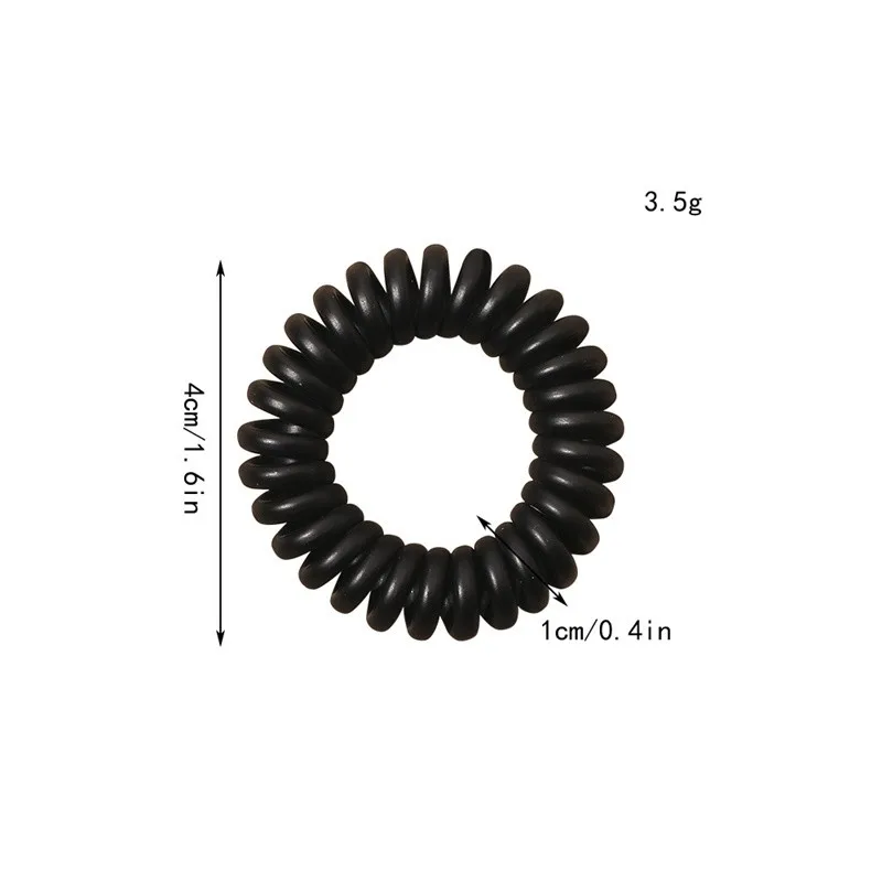 Solid Telephone Wire Elastic Hair Bands Frosted Cord Rubber Band Hair Tie Stretch Head Band Gum Fashion Jewelry Accessories