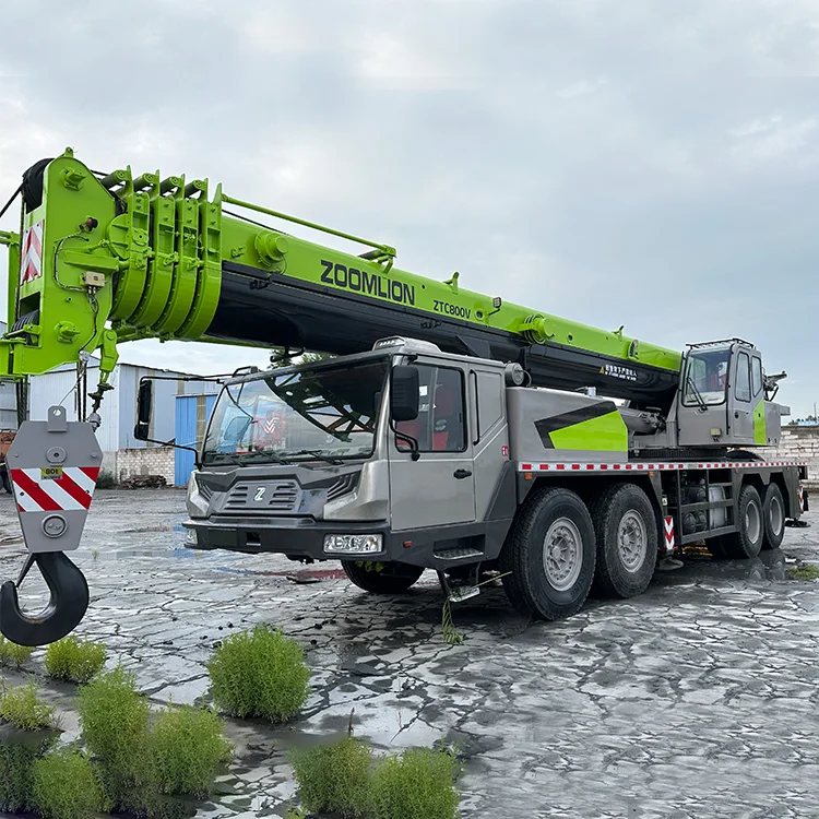 Cheap price zoomline crane ztc800v used 80 ton truck crane for sale