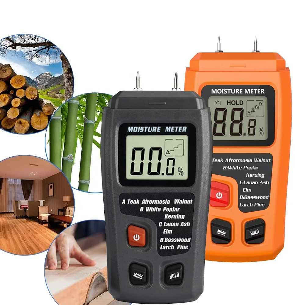 Digital Wood Moisture Meter Suitable for measuring the moisture content of wood, bamboo, cotton, tobacco, paper, herbs