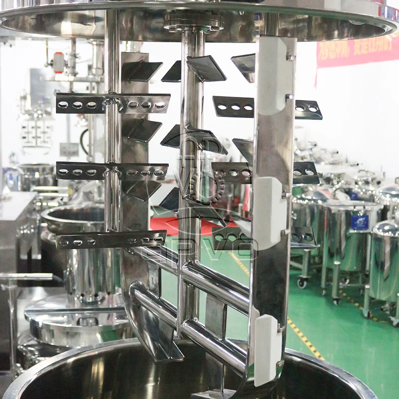 Mayonnaise condensed milk vacuum emulsify mixer machine heating homogenizer equipment