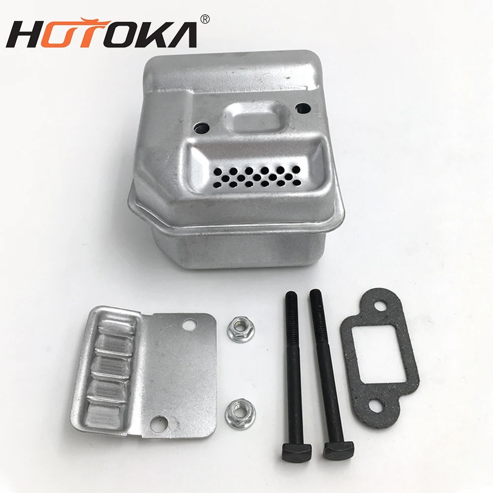 HOTOKA manufacturer supplier ms180 chainsaw muffler spare parts professional HUS ms 180 petrol chain saw muffler for wholesale