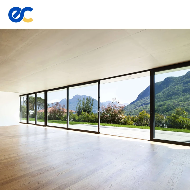 Thermal Break Large Sliding Patio Doors waterproof exterior Aluminum Sliding Door