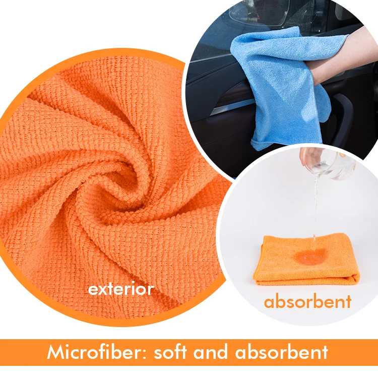 high quality nano fiber small white hotel microfiber cleaning cloth towel for car for glasses pump hot pink with logo